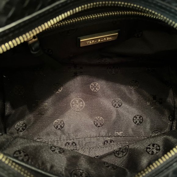 🎉HPx2🎉Tory Burch Thea Woven Mini Leather Slouchy Satchel - LIKE NEW! - Picture 13 of 16
